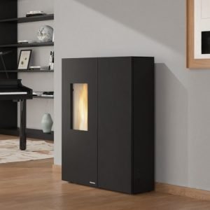 SHARON PLUS STEEL Airtight, ducted, slim pellet stove