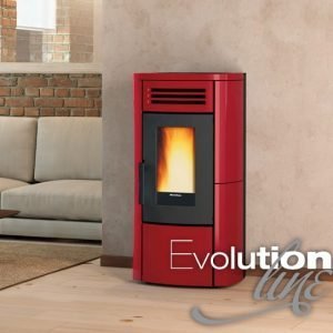 TERRY PLUS Hermetic pellet stove with ducting system and two different outlets