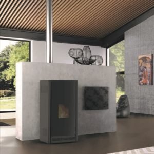 20KW LIONE PELLET BOILER STOVE RED/BLACK